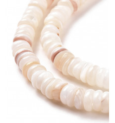 Chapelet Heishi en coquillage 5mm