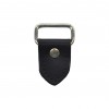 Attache en cuir noir pour sac