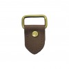 Attache en cuir marron pour sac