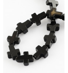 Perle pendentif aigle en hématite