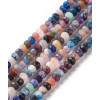 6mm - Pierre naturelle agate indienne - chapelet rondelles ovales