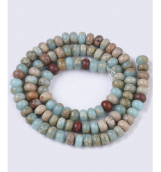 Agate indienne - chapelet pierres rondelles naturelle 2x4mm