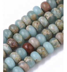 Agate indienne - chapelet pierres rondelles naturelle 2x4mm