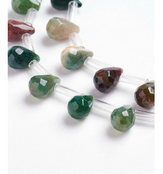 Goutte à facette "onyx vert"