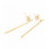 Support rond ondulé pour boucles d'oreilles (2pcs)