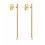 Support rond ondulé pour boucles d'oreilles (2pcs)