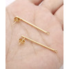 Support rond ondulé pour boucles d'oreilles (2pcs)