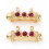 Pendentif Mantra vertical "BONHEUR/COURAGE"