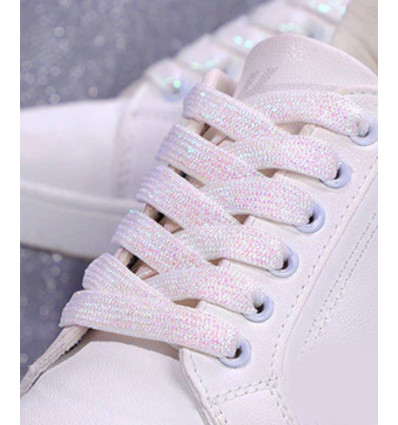 Paires de lacets irisés pour chaussures (100cm)