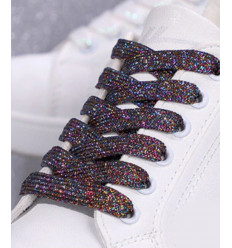 Paires de lacets irisés pour chaussures (100cm)