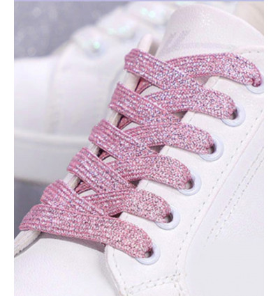 Paires de lacets irisés pour chaussures (100cm)