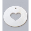 Pendentif nacre gros coeur