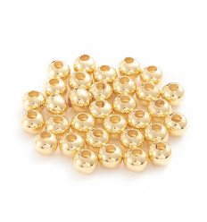 Perles rondes acier inoxydable (20pcs)