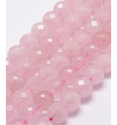 8mm - Chapelet pierre - quartz rose