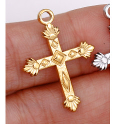 Pendentif pastille inoxydable poinçonnée