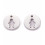 Pendentif pastille inoxydable poinçonnée