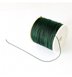 0,8mm - Fil de jade/nylon tressé - vert sapin