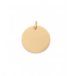 Pendentif pastille inoxydable poinçonnée