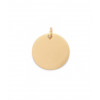 Pendentif pastille inoxydable poinçonnée