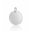 Pendentif pastille inoxydable poinçonnée