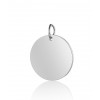 Pendentif pastille inoxydable poinçonnée
