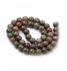 6mm - Chapelet pierre - unakite