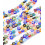 Chapelet perles fleurs en verre "Millefiori"