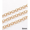 Anneaux brisé 4x0,7mm d'épaisseur plaqué or 10 microns