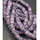 Chapelet Heishi en pierre facettée - quartz rose