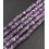 Chapelet Heishi en pierre facettée - quartz rose