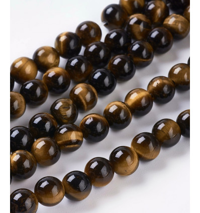 3mm - Chapelet pierre - oeil de tigre