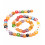 Chapelet perles fleurs en verre "Millefiori"