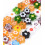 Chapelet perles fleurs en verre "Millefiori"