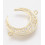 Connecteur lune +zircon blanc