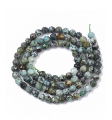 3mm - Chapelet pierre - turquoise