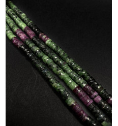 Chapelet Heishi en pierre facettée - fluorite