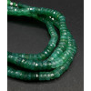Chapelet Heishi en pierre facettée - Onyx vert