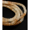 Chapelet Heishi en pierre facettée - fluorite