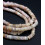 Chapelet Heishi en pierre facettée - fluorite