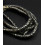 Chapelet Heishi en pierre facettée - pyrite