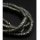 Chapelet Heishi en pierre facettée - pyrite