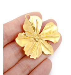 Pendentif pastille inoxydable poinçonnée
