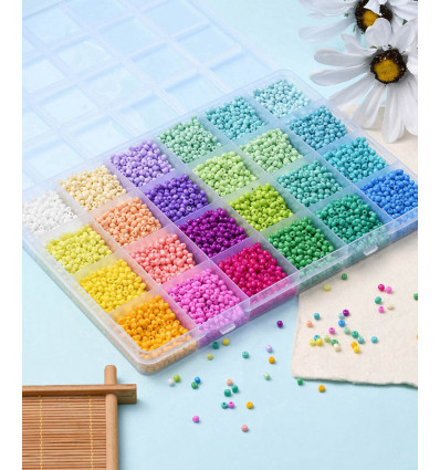 Kit de perles en acrylique (+/- 400 pcs)