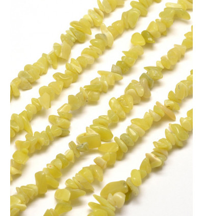 Chapelet pierre chips - aventurine verte