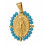 Pendentif pastille inoxydable poinçonnée