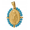 Pendentif pastille inoxydable poinçonnée
