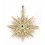 Pendentif oeil articulé + zircon vert