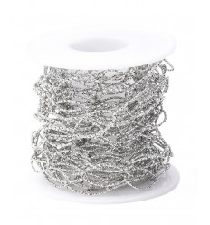 Chaine ovale sparkle - acier inoxydable (10cm)