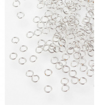 2,5mm - Anneaux acier 304 doré à l'or fin 18k (20pcs)