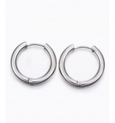 Créole inoxydable épaisse 30mm (2pcs)